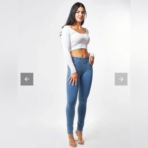 FREDDY N.o.w.® Organic Denim Mid Waist | Full Length Blue Jeans XL/10